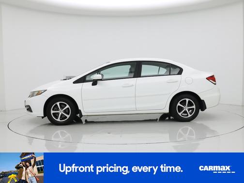 White 2015 Honda Civic SE