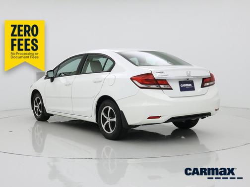 White 2015 Honda Civic SE