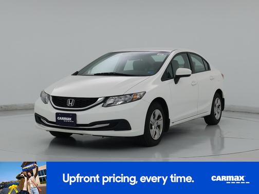 White 2015 Honda Civic LX