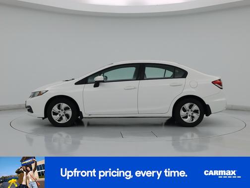 White 2015 Honda Civic LX