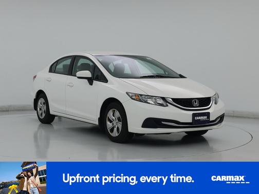 White 2015 Honda Civic LX