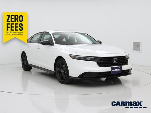 White 2023 Honda Accord Hybrid Sport-L
