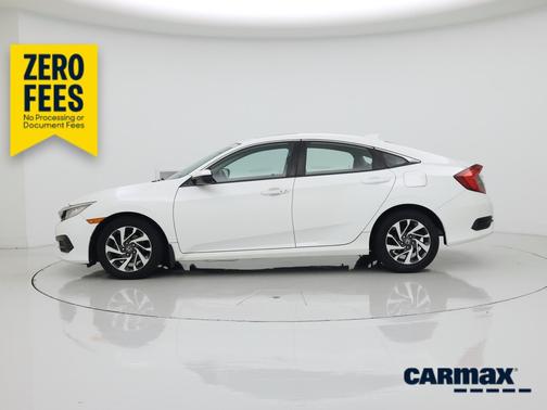 White 2017 Honda Civic EX