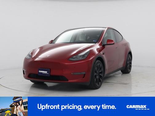 Red 2024 Tesla Model Y Long Range