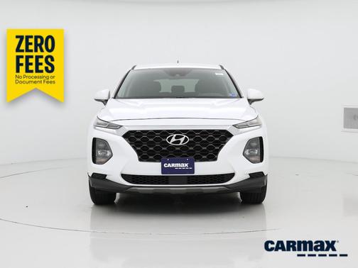 White 2019 Hyundai SANTA FE SE