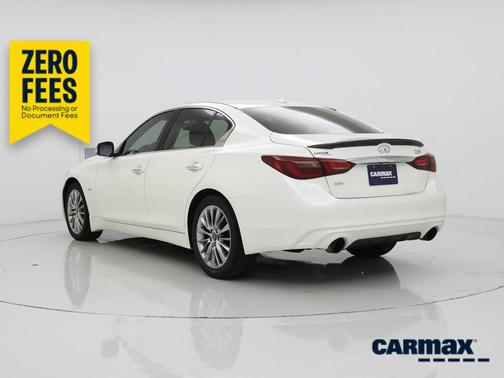 White 2019 INFINITI Q50 Luxe