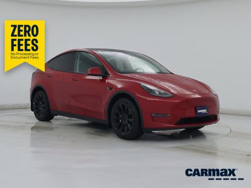 Red 2023 Tesla Model Y Long Range