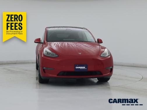 Red 2023 Tesla Model Y Long Range