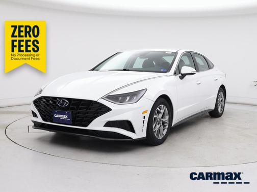 White 2021 Hyundai SONATA SEL