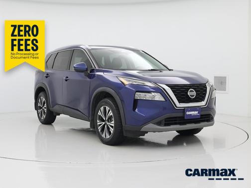 Blue 2021 Nissan Rogue SV