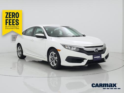 White 2016 Honda Civic LX