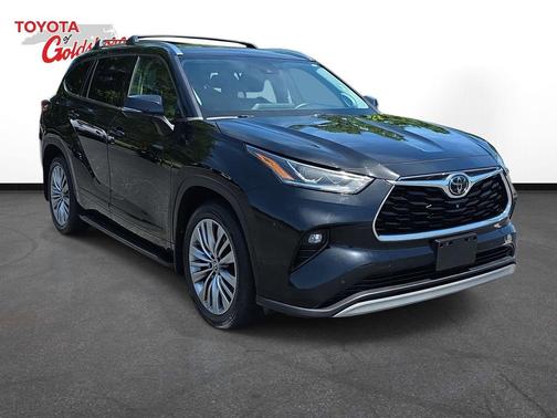 Midnight Black Metallic 2021 Toyota Highlander Platinum