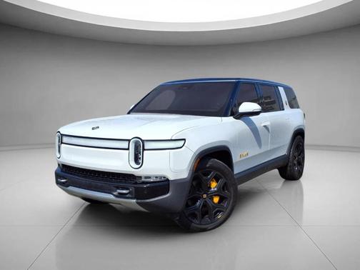 Glacier White 2024 Rivian R1S Adventure Quad Motor Large Pack