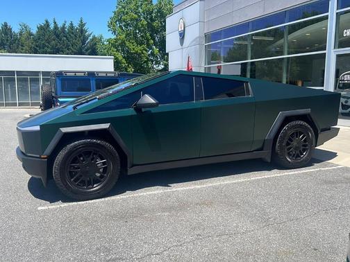 Green 2025 Tesla Cybertruck Base