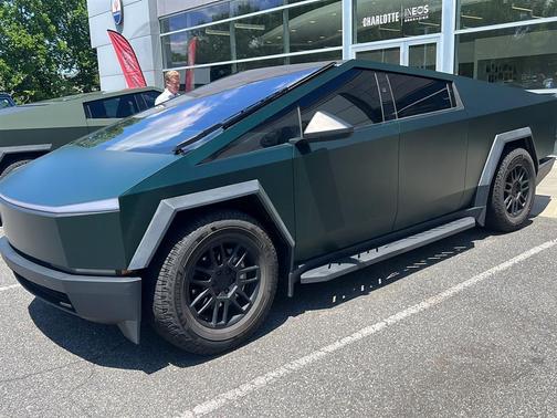 Green 2025 Tesla Cybertruck Base