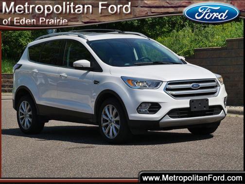 White Platinum Metallic Tri-Coat 2017 Ford Escape Titanium