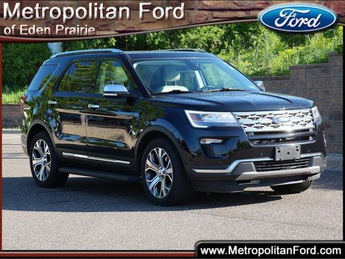 Agate Black Metallic 2019 Ford Explorer Limited