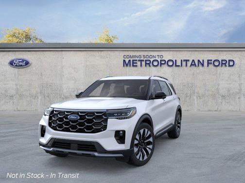 White 2026 Ford Explorer Platinum