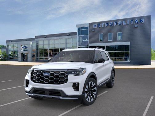 White 2026 Ford Explorer Platinum