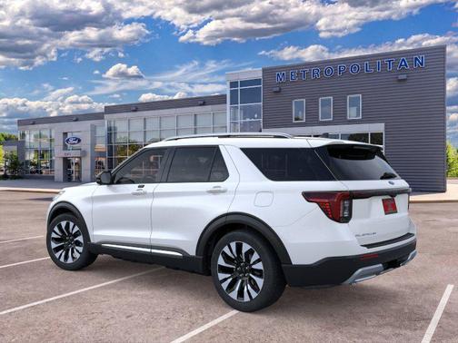 White 2026 Ford Explorer Platinum