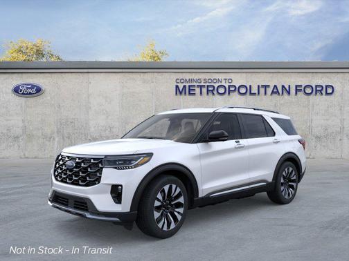 White 2026 Ford Explorer Platinum