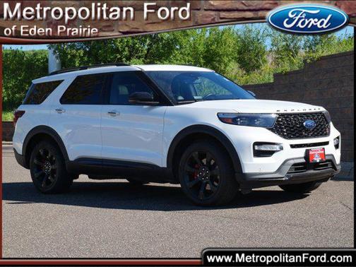 Star White Metallic Tri-Coat 2023 Ford Explorer ST