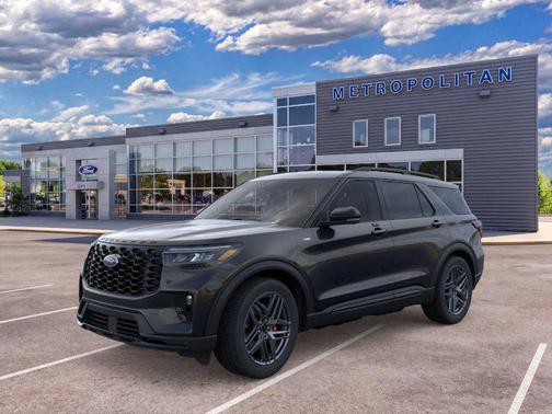 Agate Black Metallic 2026 Ford Explorer ST-Line
