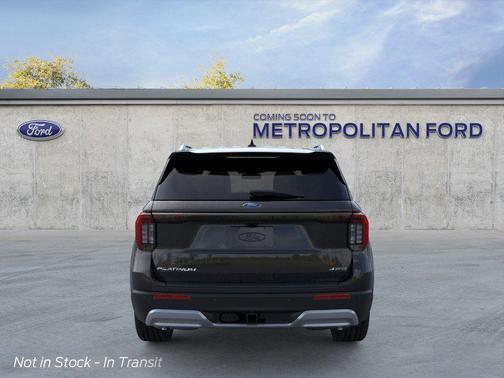 Agate Black Metallic 2026 Ford Explorer Platinum