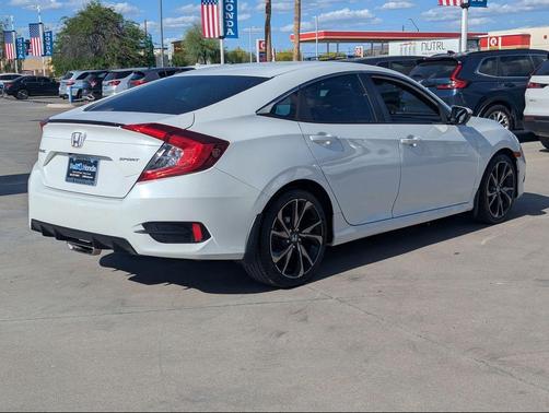 Platinum White Pearl 2021 Honda Civic Sport