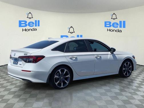 PLATINUM WHITE 2026 Honda Civic Hybrid Sport Touring