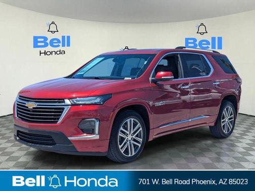 Radiant Red Tintcoat 2023 Chevrolet Traverse High Country
