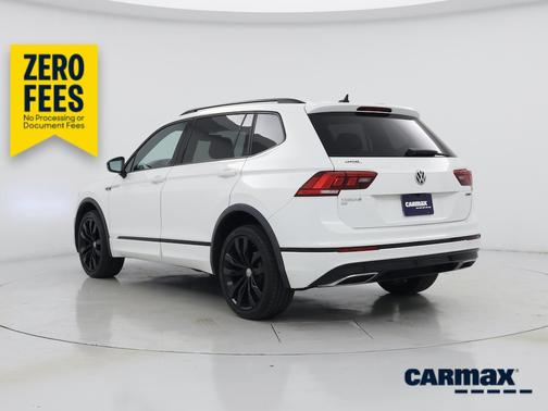 White 2020 Volkswagen Tiguan SE R-Line Black