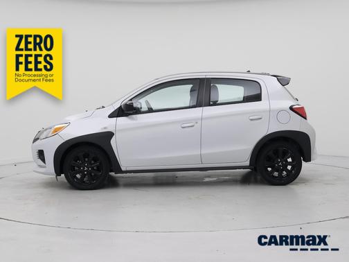 White 2024 Mitsubishi Mirage Black Edition
