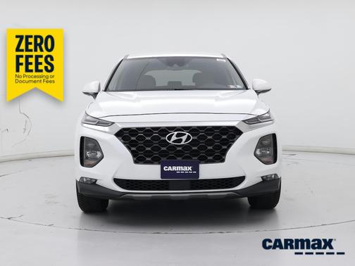 White 2020 Hyundai SANTA FE SEL