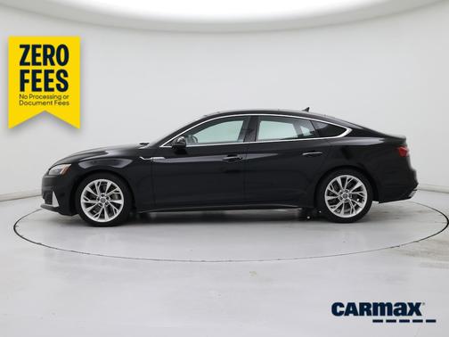 Black 2020 Audi A5 Premium Plus