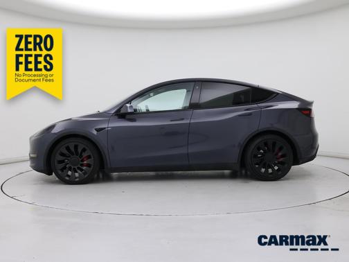 Gray 2022 Tesla Model Y Performance