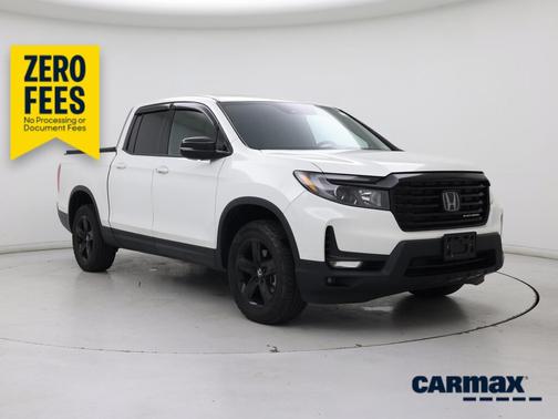 White 2022 Honda Ridgeline Black Edition