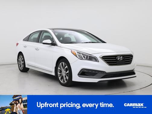 White 2015 Hyundai SONATA Limited