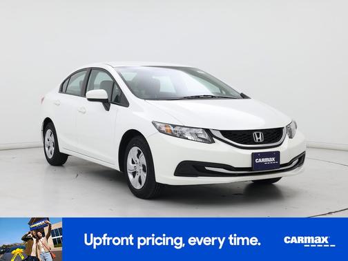 White 2015 Honda Civic LX