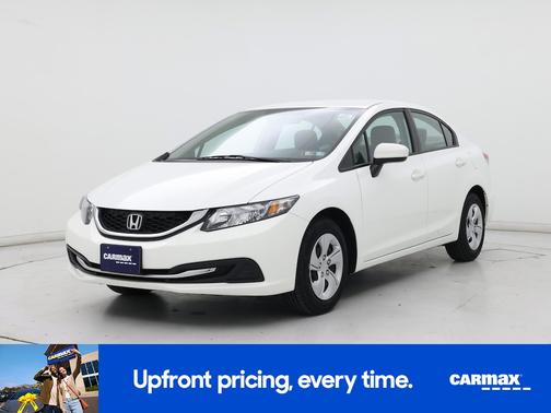 White 2015 Honda Civic LX