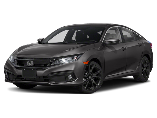 Modern Steel Metallic 2020 Honda Civic Sport