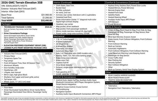 2026 GMC Terrain AWD Elevation