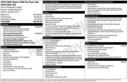 2026 GMC Sierra 1500 Pro
