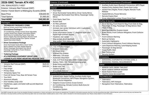 2026 GMC Terrain AWD AT4