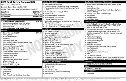 2025 Buick Envista Preferred FWD