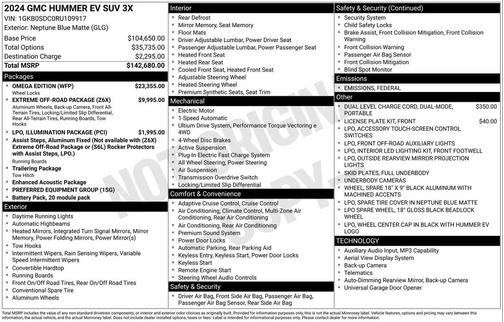 2024 GMC HUMMER EV SUV 3X