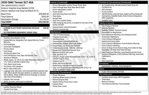 2020 GMC Terrain SLT