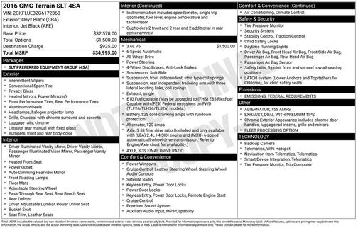 2016 GMC Terrain SLT