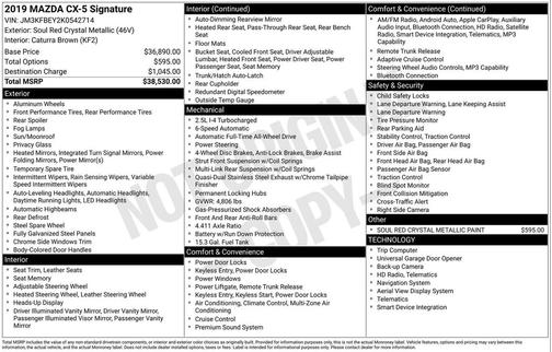 2019 Mazda CX-5 Signature