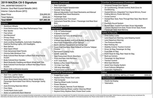 2019 Mazda CX-5 Signature